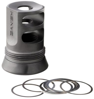 Banish (Silencer Central) Banish 30 Gold/46 Muzzle Brake, 5/8 in. x 24 Thread