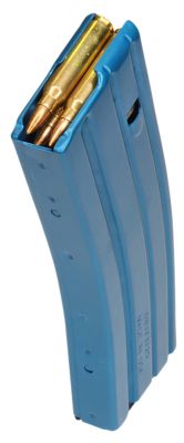 DuraMag Speed 20 Round 300 Blackout/223 Rem/5.56 NATO Magazine for AR-15, Blue, Aluminum