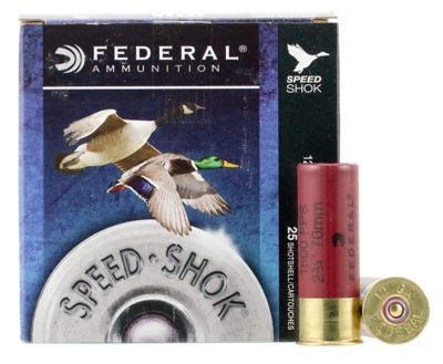 Federal 12-Gauge Speed-Shok Steel 4-Shot Shotgun Shells, 2.75 in., 1-1/8 oz., 25 Rounds