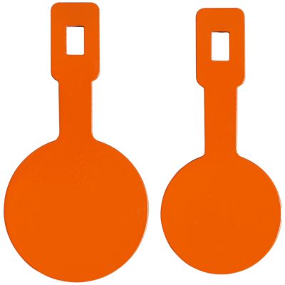 Champion Targets Impact Steel TYL Hanging Rimfire Targets, 4 Sizes, Orange