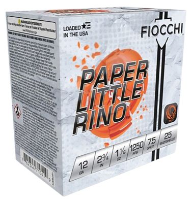 Fiocchi 12-Gauge PaRounds Per Little Rino Extrema 7.5-Shot Shotgun Shells, 2.75 in., 1-1/8 oz., 25 Rounds