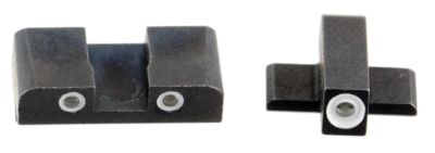 AmeriGlo Classic Tritium Sight Set for Sig Sauer, Green Tritium White Outline Front, Green Tritium White Outline Rear