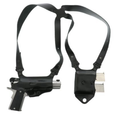 Galco Miami Classic II Shoulder Holster for 1911, 3.50 in. Barrel, Right Hand, Black, Leather