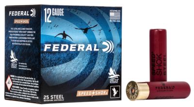 Federal 12-Gauge Speed-Shok Steel 3-Shot Shotgun Shells, 3.5 in., 1-3/8 oz., 25 Rounds