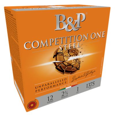 B&P Ammunition 12-Gauge Competition One 7.5-Shot Shotgun Shells, 2.75 in., 1 oz., 25 Rounds, 12B1GCP7