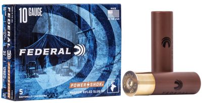 Federal 10-Gauge Power-Shok Rifled Shotgun Slugs, 3.5 in., 1-3/4 oz., 5 Rounds