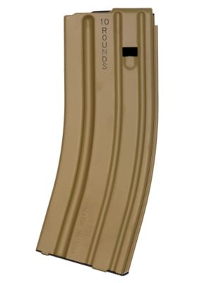 C Products Defense Inc Duramag 10 Round 5.56/300BLK Magazine, USGI, FDE, Aluminum