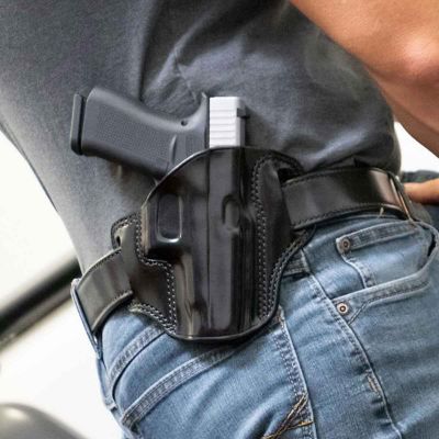 Galco Combat Master OWB Holster for Springfield Hellcat Pro, Right Hand, Black, Leather