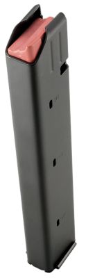 DuraMag SS 32 Round 9mm Luger Magazine for AR-15, Colt Pattern, Black w/ Orange Follower, Detachable