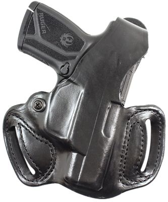 Desantis Gunhide Thumb Break Mini Slide OWB Holster for Kel-Tec PMR30, Right Hand, Black, Leather