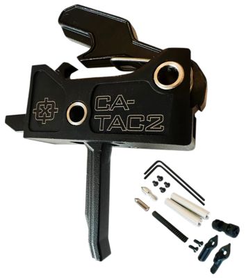 Cross Armory Tac 2 Flat Faced Two-Stage Drop-In Trigger, Black, Anodized