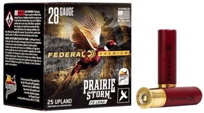 Federal 28-Gauge Premium Prairie Storm FS 6-Shot Shotgun Shells, 3 in., 7/8 oz., 25 Rounds
