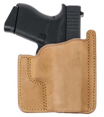 Galco Front Pocket Holster for Glock 43, Ambidextrous, Natural, Horsehide