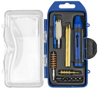 DAC GunMaster Cleaning Kit for .44 Cal/.45 Cal Pistols, Black/Blue, 14 pc.