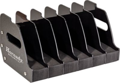 Hornady 6-Gun Pistol Rack, Metal with Foam and Plastic Dividers Holds 6 Pistols