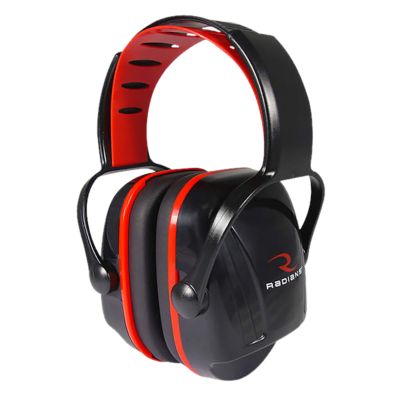 Radians Youth X-Caliber Over-the-Head Earmuffs, 22 dB Noise Reduction Rating, Black, 1 Pair