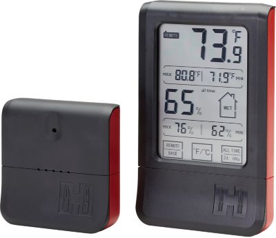 Hornady Wireless Touchscreen Gun Safe Hygrometer, Black