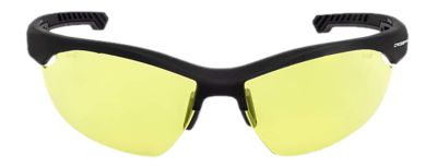 Radians Adult Ballistic Half-Frame Shooting Glasses, Amber/Black