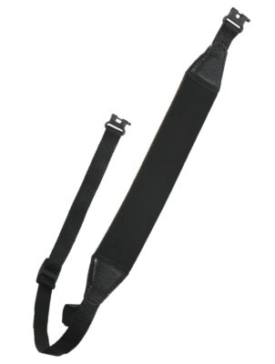 Outdoor Connection Elite Leather/Neoprene Adjustable Rifle/Shotgun Sling, Black
