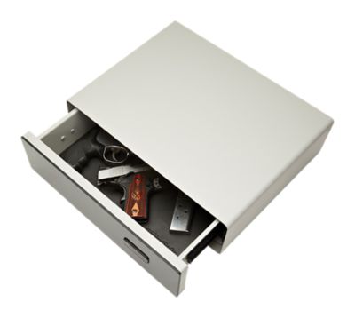 SnapSafe Access Code/Key Entry SnapSage Steel GlideVault, 15.9 in. x 12.2 in. x 4.4 in., Silver