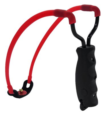 Marksman Hyper-Velocity Band Traditional Slingshot, Red/Black