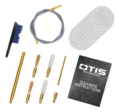 Otis Patriot Cleaning Kit for .17/.22 Cal Handguns/Rifles, Yellow, Plastic Box Case, 15 pc.
