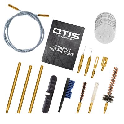 Otis Patriot Cleaning Kit for .223 Rem 5.56 Rifles, Yellow, Plastic Box Case, 15 pc.