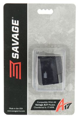 Savage 10 Round 17 HMR Rotary Magazine for Savage A17/B17, Black, Polymer