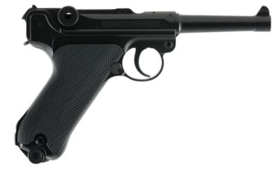 RWS Umarex .177 Legends P.08 CO2 BB Pistol, 21+1 Round, 4.60 in. Black, Polymer Grips