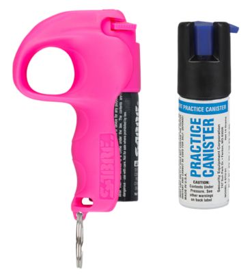 Sabre Quick-Grip Pepper Spray, 12 ft. Range, 0.54 oz., Pink