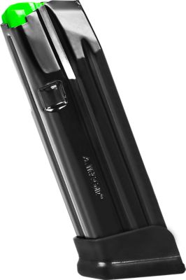 MEC-GAR 18 Round 9mm Luger Magazine for Glock 19, Black, Steel/Polymer