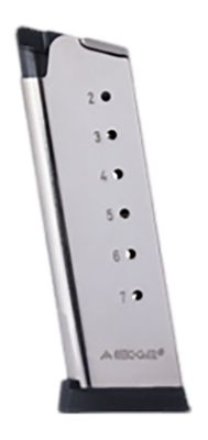MEC-GAR 7 Round 45 ACP Magazine for 1911 Officer, Nickel, Carbon Steel