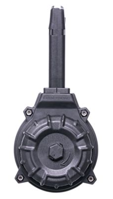 ProMag Standard 50 Round 9mm Luger Drum Magazine for Glock 17/19, Black, DuPont Zytel Polymer