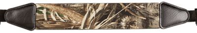Outdoor Connection Elite Leather/Neoprene Adjustable Rifle/Shotgun Sling, Realtree Max-4 Camo