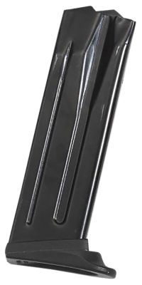 HK 12 Round 40 S&W Magazine for H&K P2000/USP Compact, Black, Detachable with Extended Floor Plate