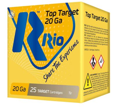 Rio Ammunition 20-Gauge Top Target 9-Shot Shotgun Shells, 2.75 in., 7/8 oz., 25 Rounds
