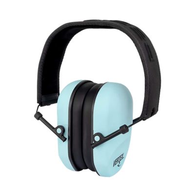 Radians Vertex Over-the-Head Passive Earmuffs, 23 dB Noise Reduction Rating, Aqua Blue/Black, 1 Pair