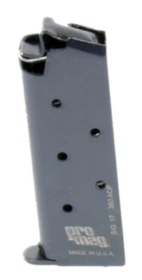 ProMag Standard 6 Round 380 ACP Magazine for Sig P238, Blued, Steel