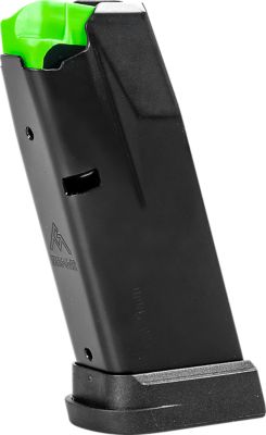 MEC-GAR 12 Round 9mm Luger Magazine for Springfield Hellcat, Black, Steel