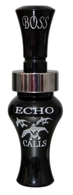 MO Tactical Products Echo Calls Boss Open Mallard Duck Call, Single Reed, Black, Acrylic