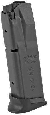 SIG Sauer 12 Round 40 S&W/357 Sig Magazine for Sig Pro 2340/P2022/2009, Blued, Steel