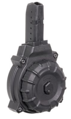 ProMag Standard 50 Round 9mm Luger Drum Magazine for AR-15, Compatible with Glock Style Magazines, Black, DuPont Zytel Polymer