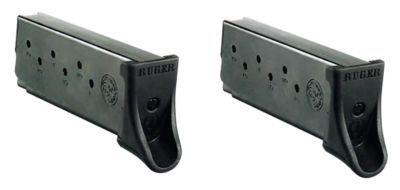 Ruger 7 Round 9mm Luger Magazine Value Pack for Ruger LC9/LC/EC9, Blued, Steel, 2-Pack