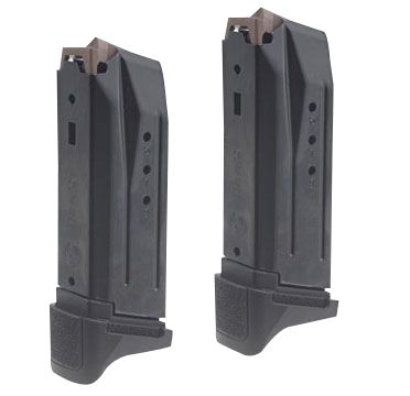 Ruger 10 Round 380 ACP Magazine Value Pack for Security 380, Black, Steel, 2-Pack