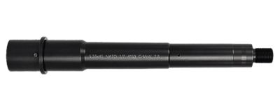 Lead & Steel 5.56 NATO AR9 Barrel, 7.50 in., 1/2 in. x 28 Thread, Government Profile, Black Nitride, Chrome Moly Vanadium