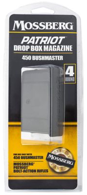 Mossberg Drop Box Magazine Patriot 4 Round 450 Bushmaster Magazine for Mossberg Patriot Bolt Action, Black