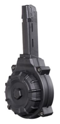 ProMag Standard 50 Round 40 S&W Drum Magazine for Glock 22/23, Black, DuPont Zytel Polymer