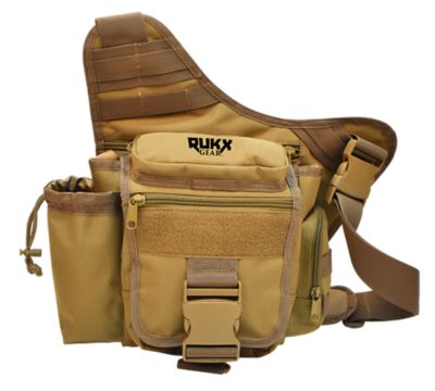 Rukx Gear Polyester Single-Strap Sling Bag, Tan