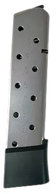 Kimber 10 Round 45 ACP Magazine for 1911, Silver, Steel