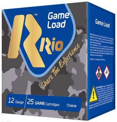 Rio Ammunition 12-Gauge Game Load Super Game High Velocity 8-Shot Shotgun Shells, 2.75 in., 1-1/8 oz., 25 Rounds